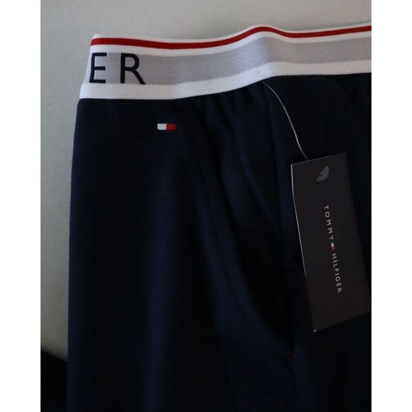 Tommy Hilfiger DR09150348 Men's Sz 2XL Dark Navy Blue Solid Lounge Pants $60 - Picture 8 of 10